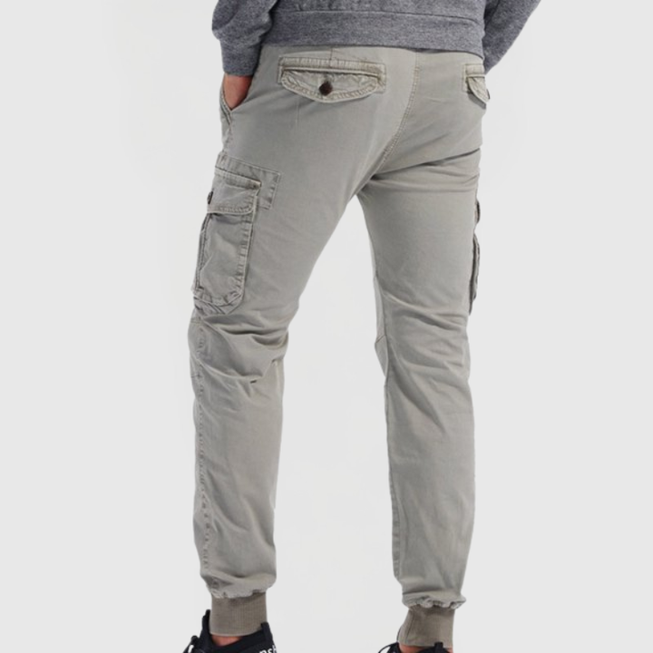 Mens Slim Fit Cargo Pants with Pockets Casual