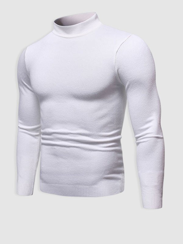 Mens Knit Sweater Classic Fit Crew Neck