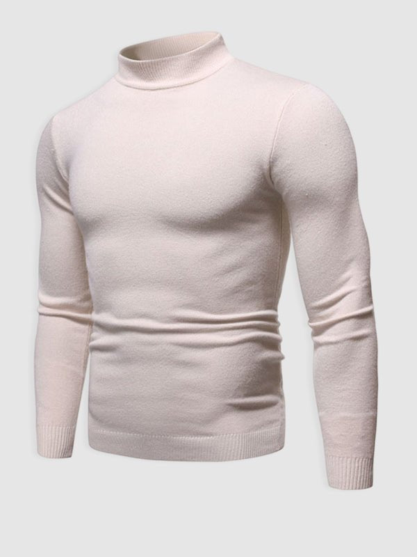 Mens Knit Sweater Classic Fit Crew Neck