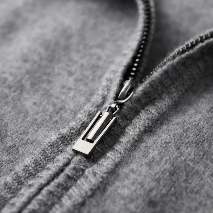 Mens Cashmere Zip Jacket Regular Fit