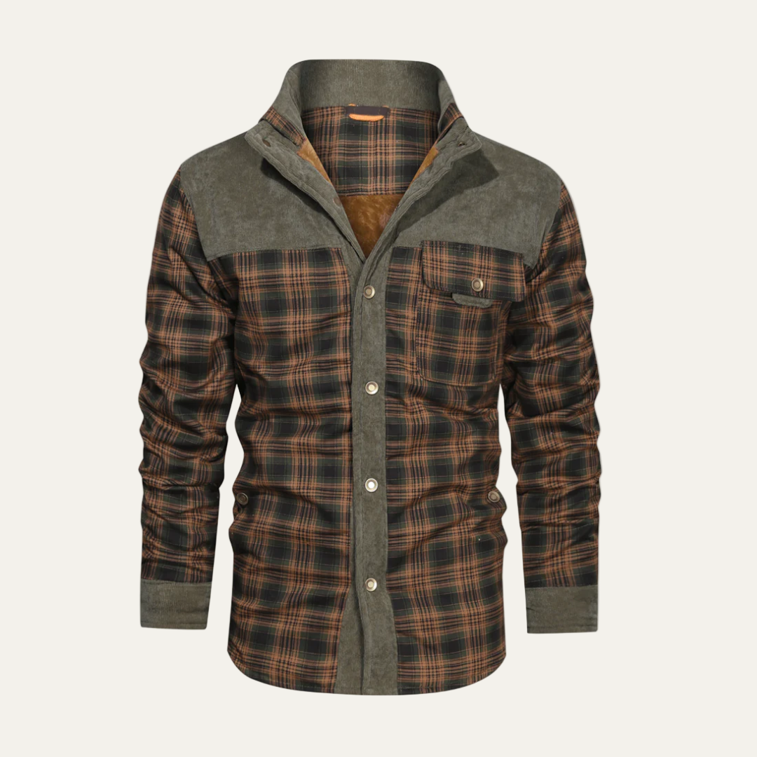 Mens Shirt Jacket Sherpa Lined Heavy Fit - BritishMode