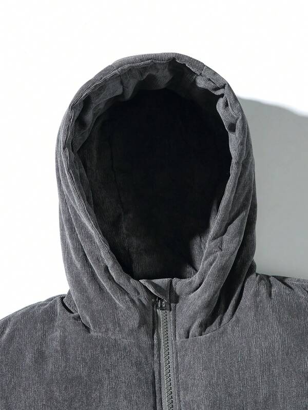 Mens Corduroy Puffer Jacket Quilted Fit