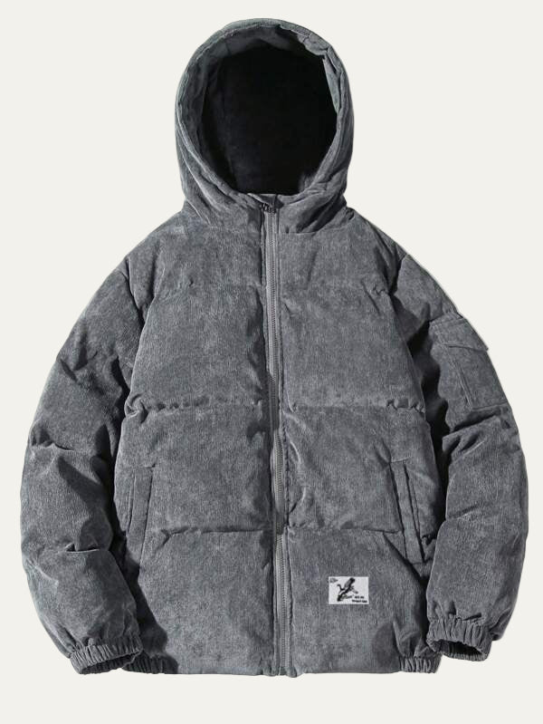 Mens Utility Jacket Technical Hooded with Patch Pockets - BritishMode