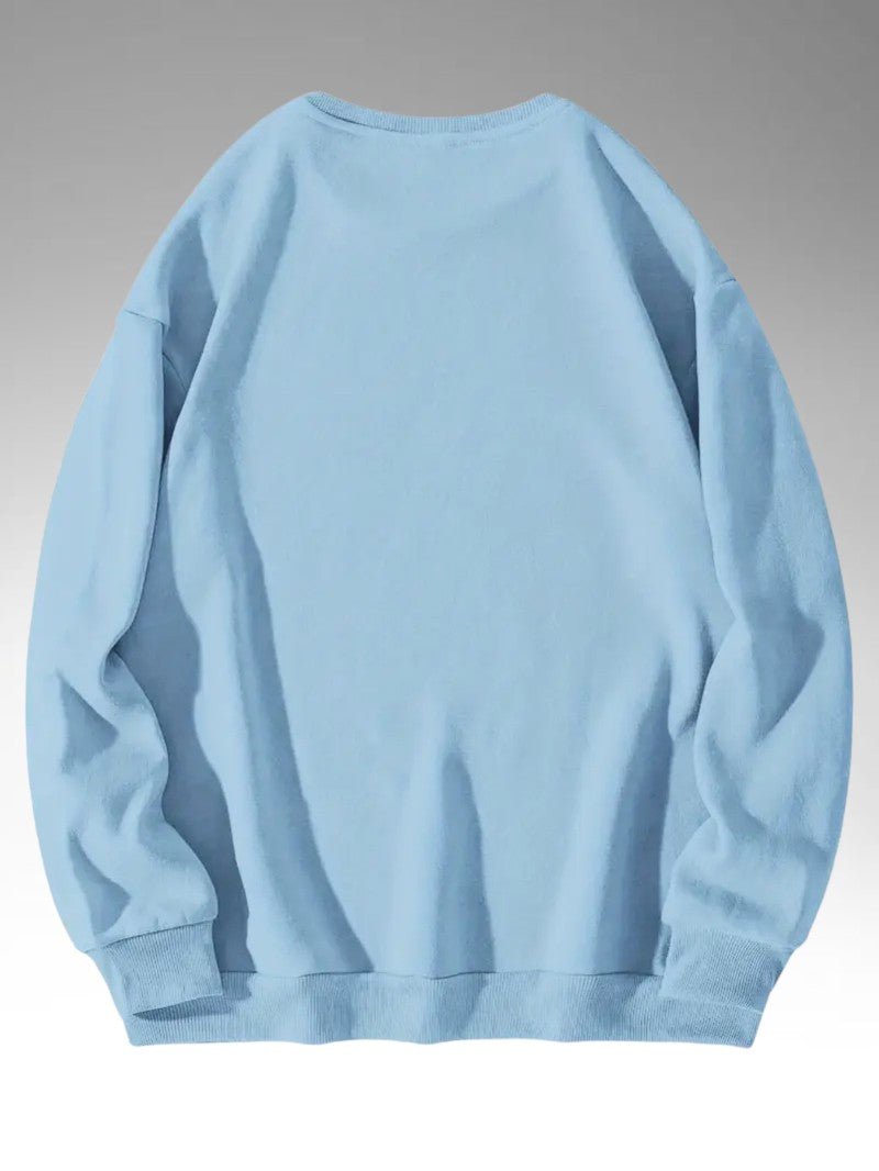 Mens Sweatshirt with Festive Reindeer Print Regular Fit