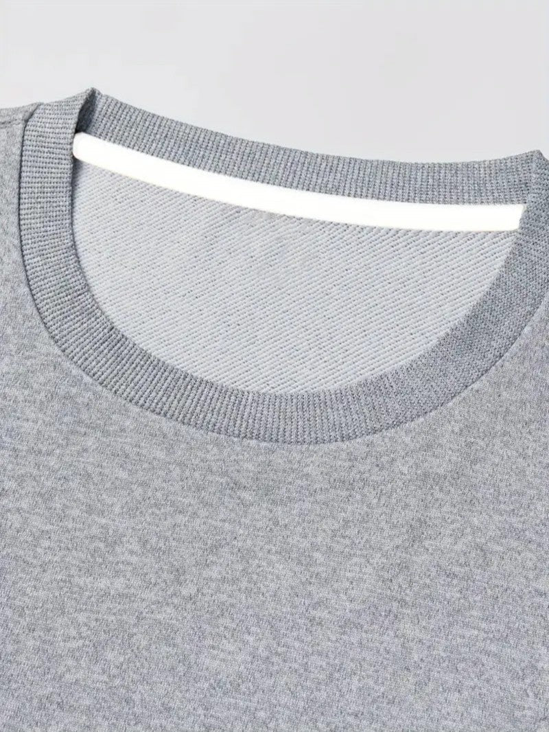 Mens Sweatshirt with Festive Reindeer Print Regular Fit
