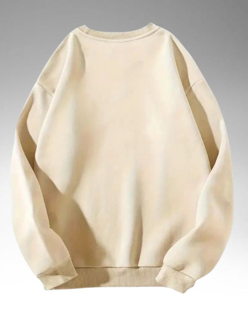 Mens Sweatshirt with Festive Reindeer Print Regular Fit