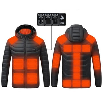 Mens Heated Jacket Insulated Lightweight Warm Fit