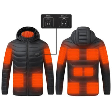 Mens Heated Jacket Insulated Lightweight Warm Fit