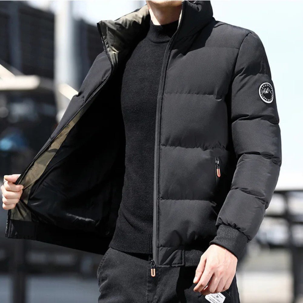 Mens Insulated Puffer Jacket Quilted Warm Fit