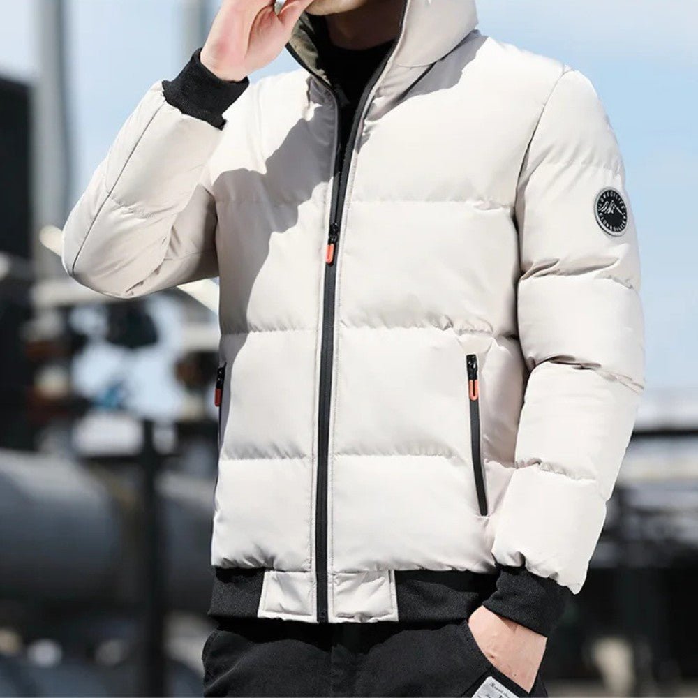 Mens Insulated Puffer Jacket Quilted Warm Fit