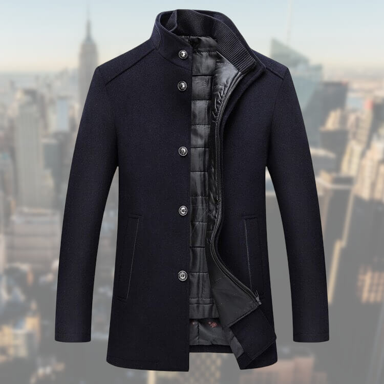 Mens Jacket with Detachable Vest Casual Fit