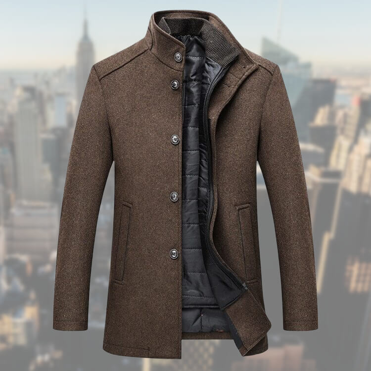 Mens Jacket with Detachable Vest Casual Fit