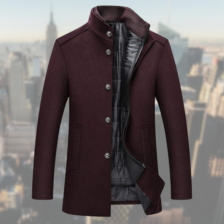 Mens Jacket with Detachable Vest Casual Fit