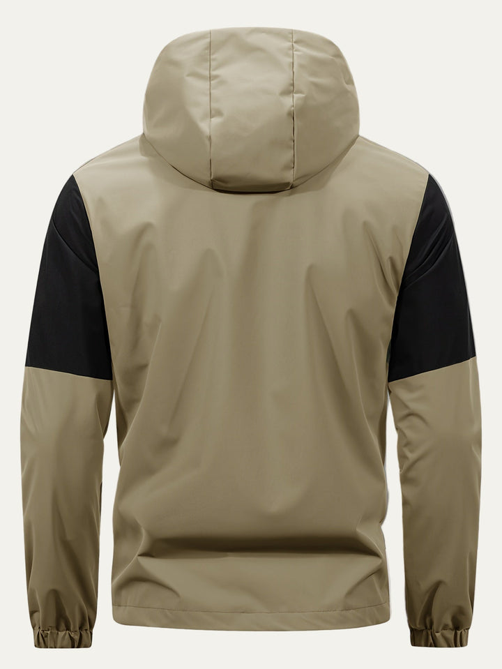Mens Windbreaker Hooded Full Zip Lightweight