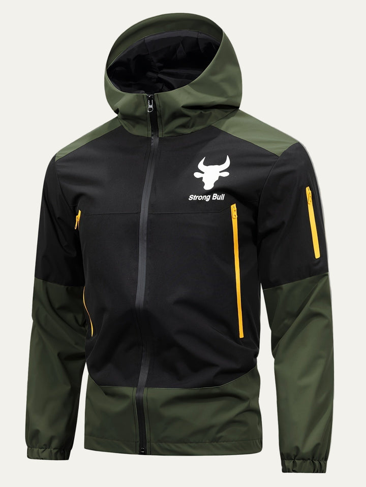 Mens Windbreaker Hooded Full Zip Lightweight