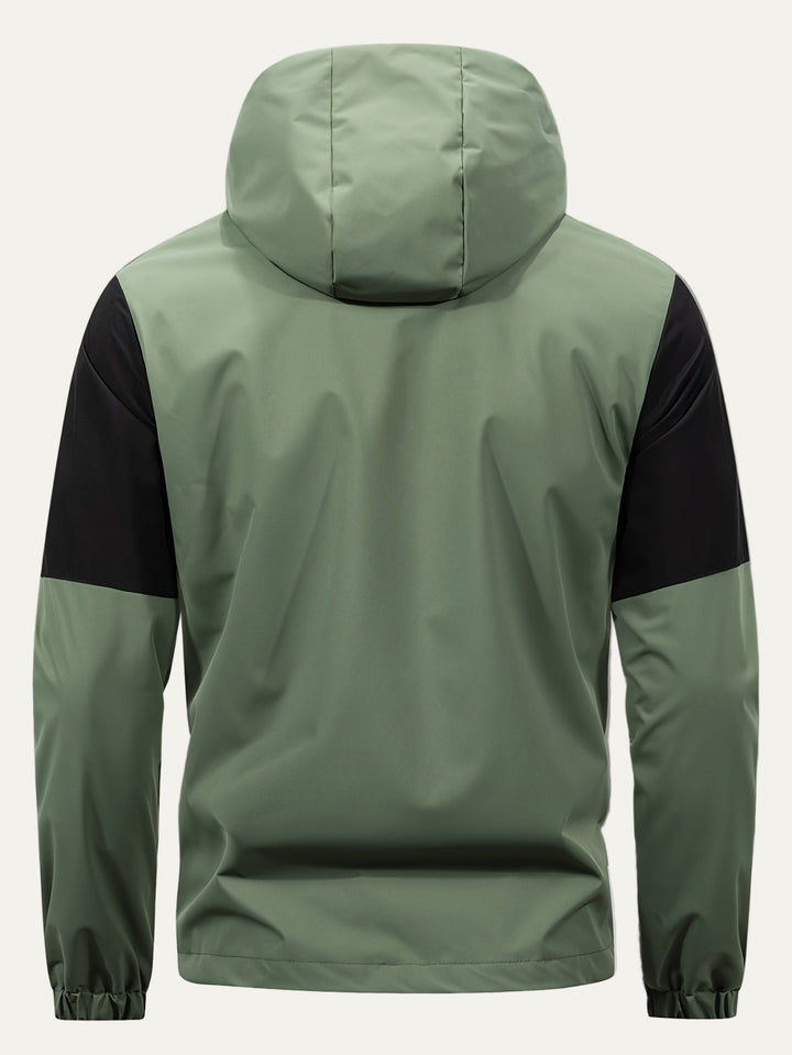 Mens Windbreaker Hooded Full Zip Lightweight