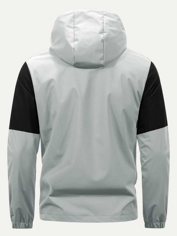Mens Windbreaker Hooded Full Zip Lightweight