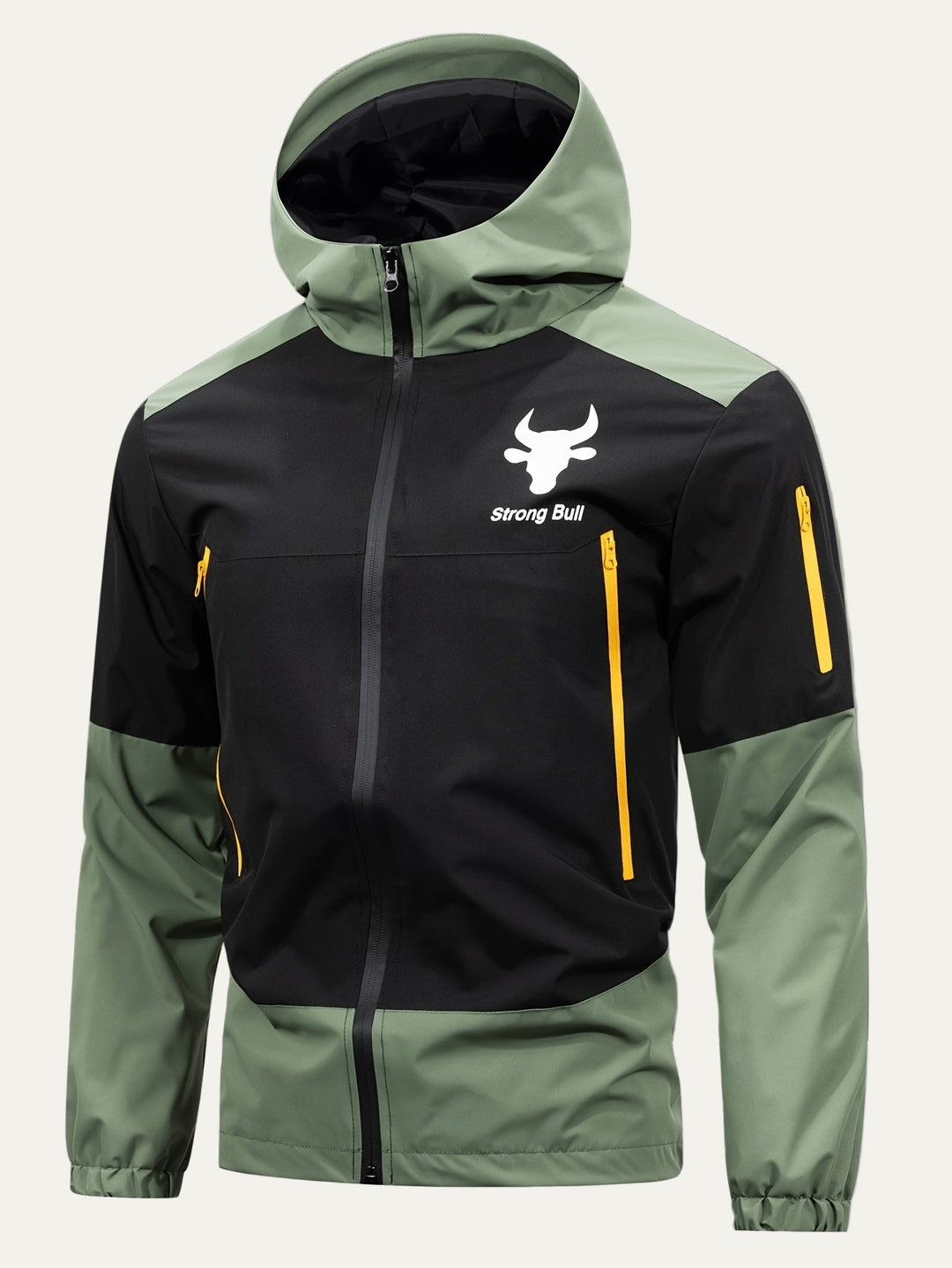 Mens Windbreaker Hooded Full Zip Lightweight