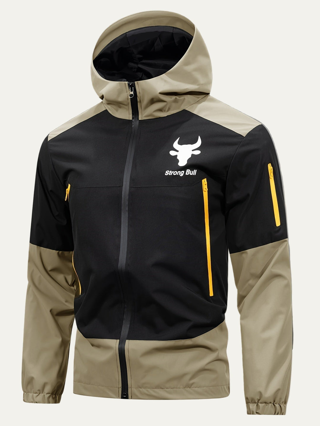 Mens Windbreaker Hooded Full Zip Lightweight
