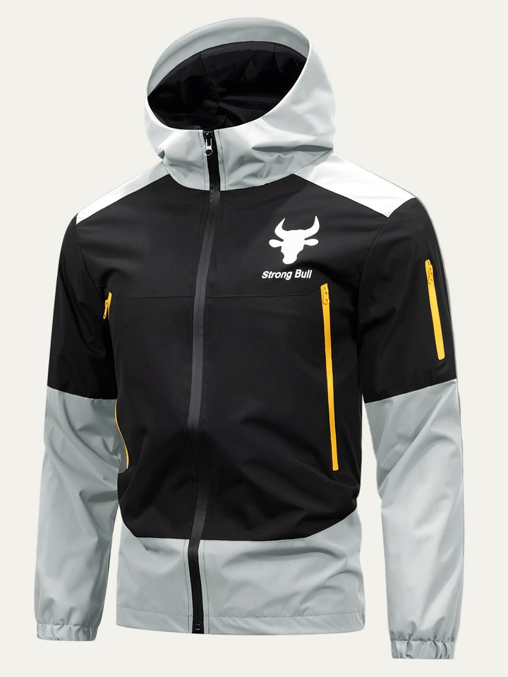 Mens Windbreaker Hooded Full Zip Lightweight