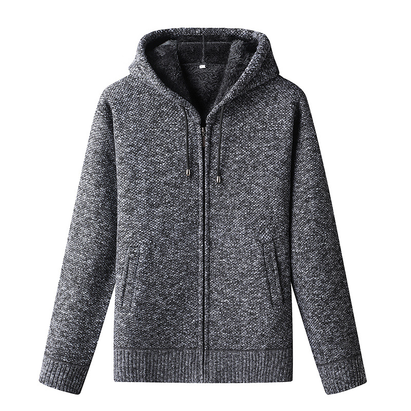 Unisex Zip-Up Hoodie Soft Fleece Warm Fit
