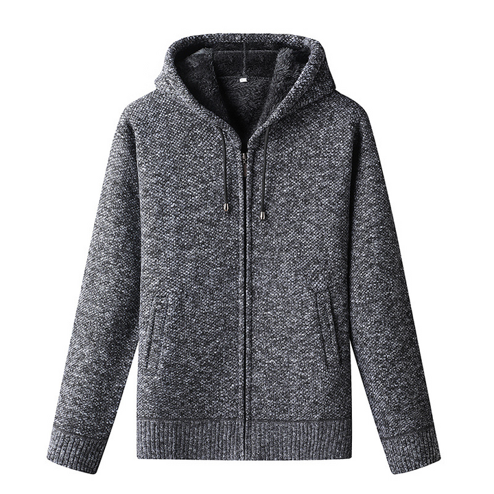 Unisex Zip-Up Hoodie Soft Fleece Warm Fit