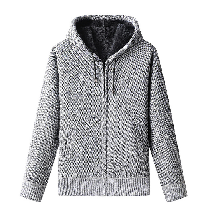 Unisex Zip-Up Hoodie Soft Fleece Warm Fit