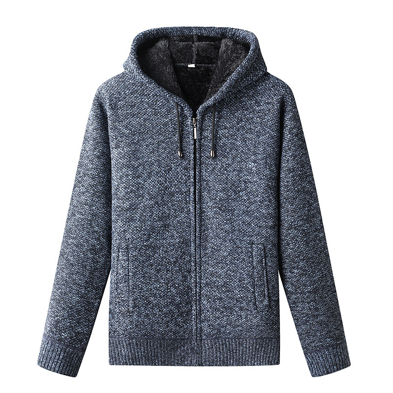 Unisex Zip-Up Hoodie Soft Fleece Warm Fit
