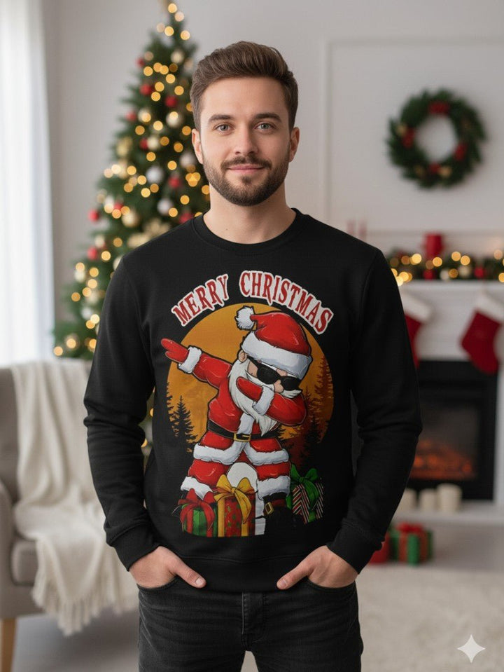 Mens Pullover Sweater with Holiday Pattern - BritishMode