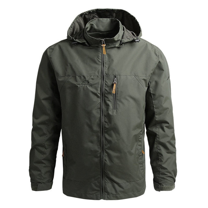 Mens Outdoor Jacket with Hood Lightweight Durable