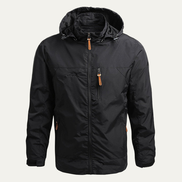 Mens Outdoor Jacket Lightweight Waterproof Hooded - BritishMode