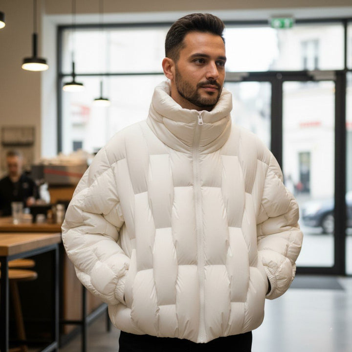 Mens Quilted Puffer Jacket Insulated Lightweight - BritishMode