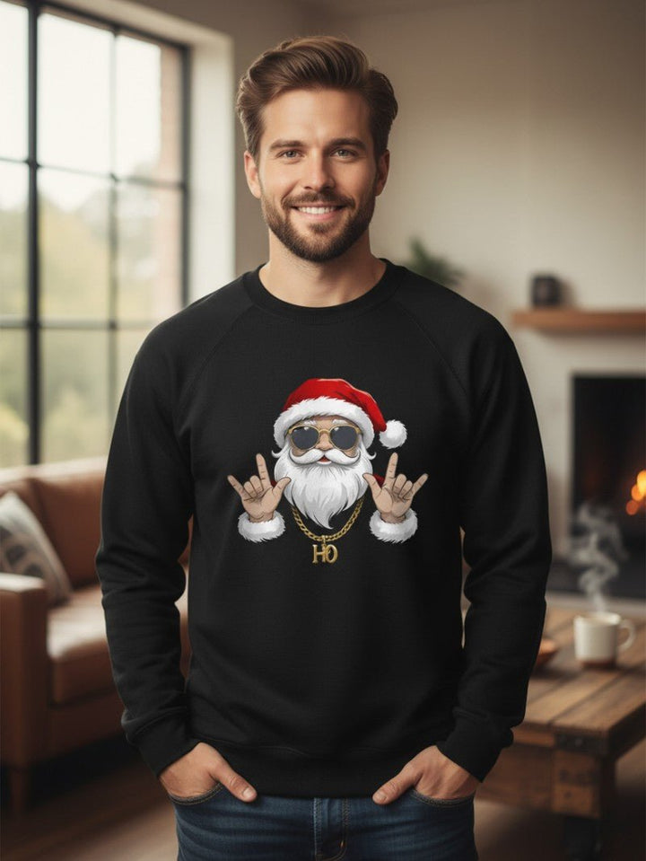 Mens Graphic Sweatshirt Cotton Crewneck Regular Fit - BritishMode