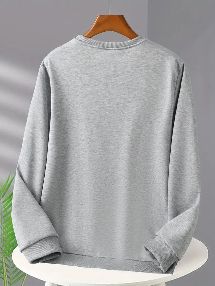 Mens Graphic Sweatshirt Cotton Crewneck Regular Fit
