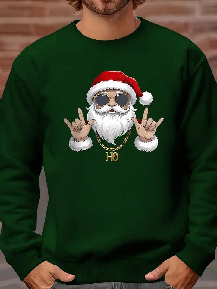 Mens Graphic Sweatshirt Cotton Crewneck Regular Fit
