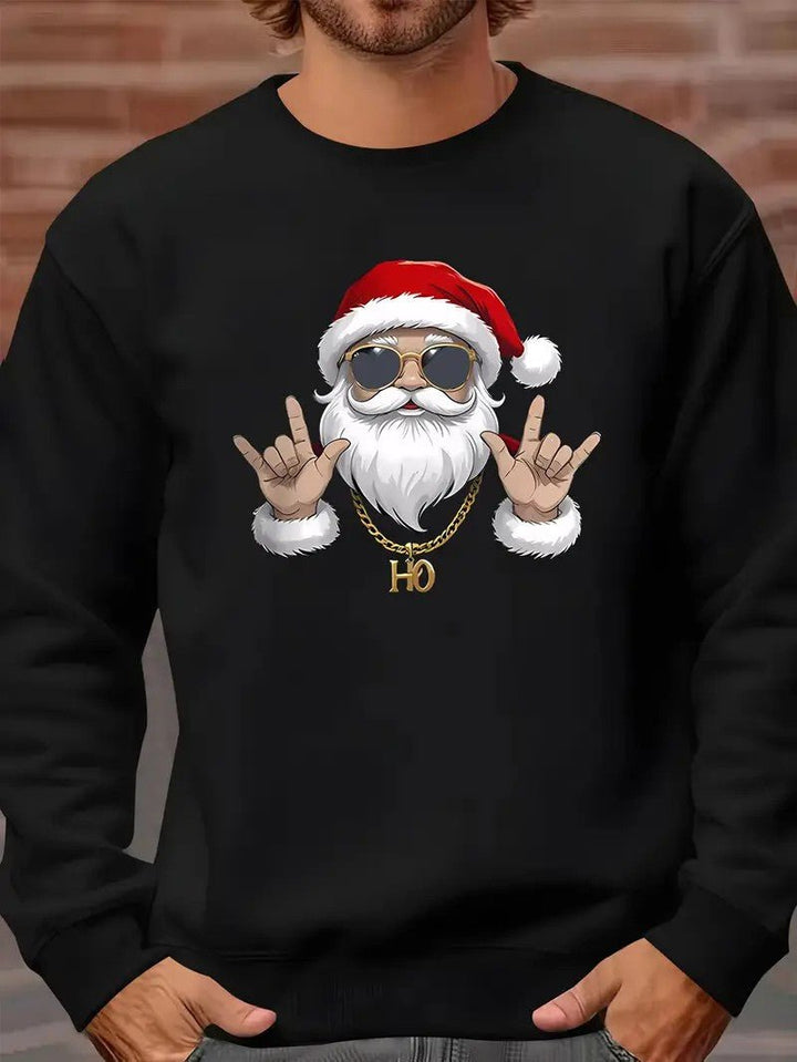Mens Graphic Sweatshirt Cotton Crewneck Regular Fit