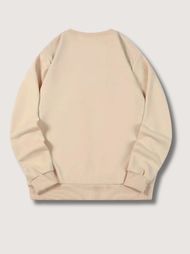 Mens Graphic Sweatshirt Cotton Crewneck Regular Fit