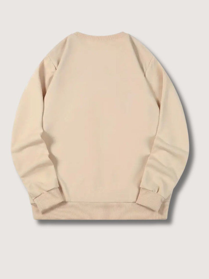 Mens Graphic Sweatshirt Cotton Crewneck Regular Fit