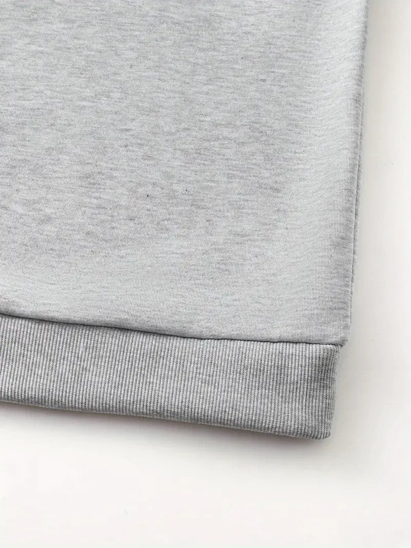 Mens Graphic Sweatshirt Cotton Crewneck Regular Fit