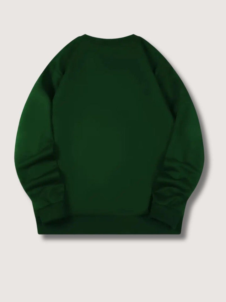 Mens Graphic Sweatshirt Cotton Crewneck Regular Fit