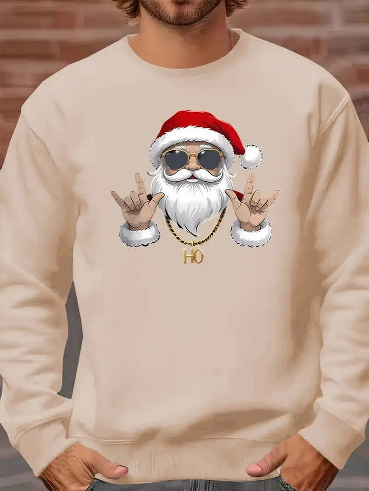 Mens Graphic Sweatshirt Cotton Crewneck Regular Fit