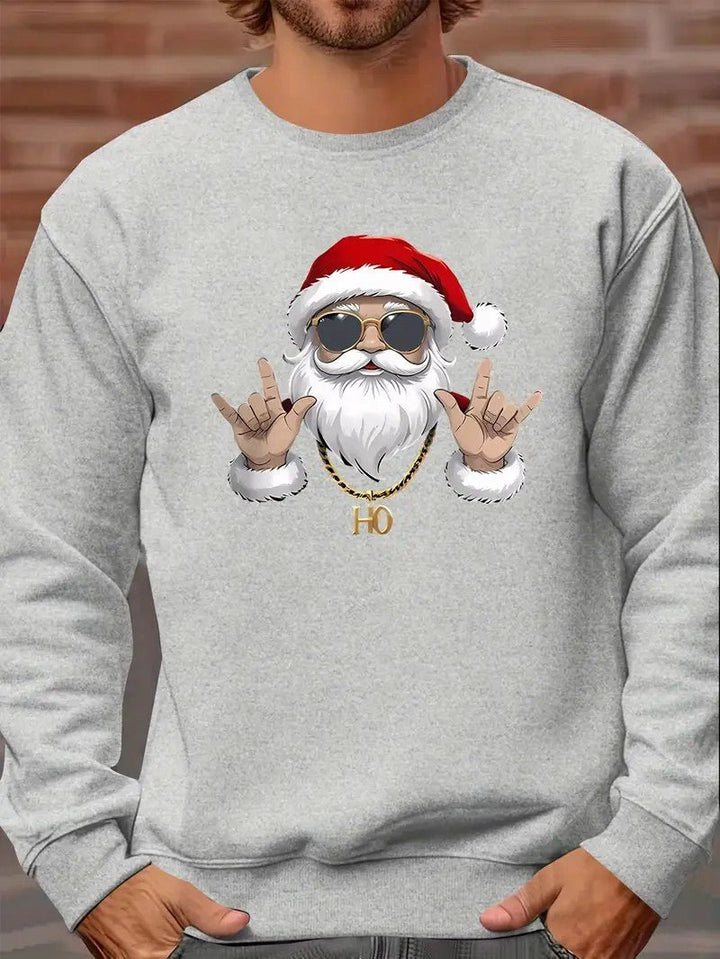 Mens Graphic Sweatshirt Cotton Crewneck Regular Fit