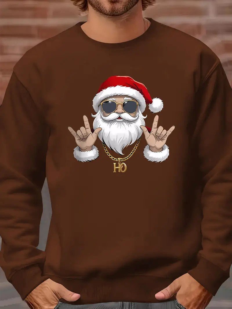 Mens Graphic Sweatshirt Cotton Crewneck Regular Fit