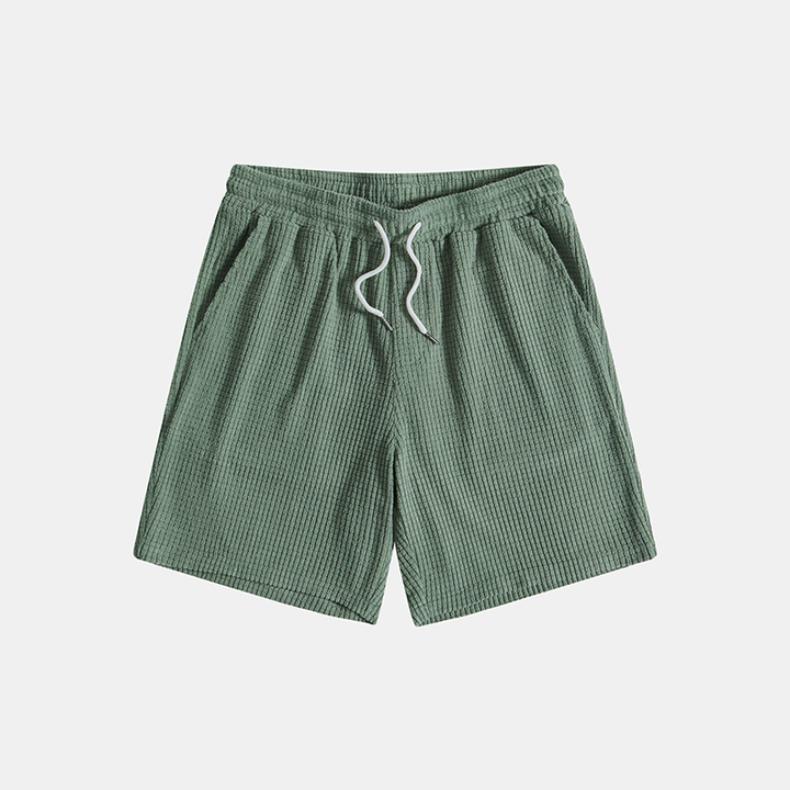 Mens Two-Piece Casual Shirt and Shorts Set