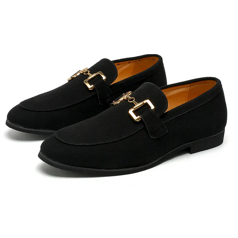 Mens Loafers Suede Upper Slip-On Cushioned Insole