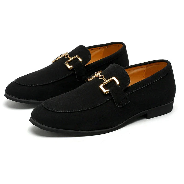 Mens Loafers Suede Upper Slip-On Cushioned Insole