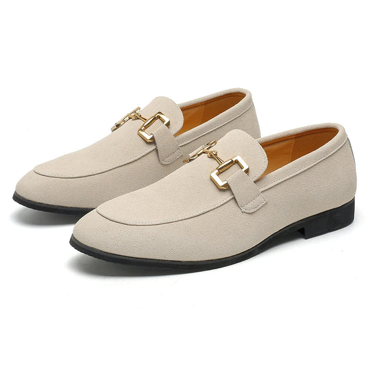 Mens Loafers Suede Upper Slip-On Cushioned Insole