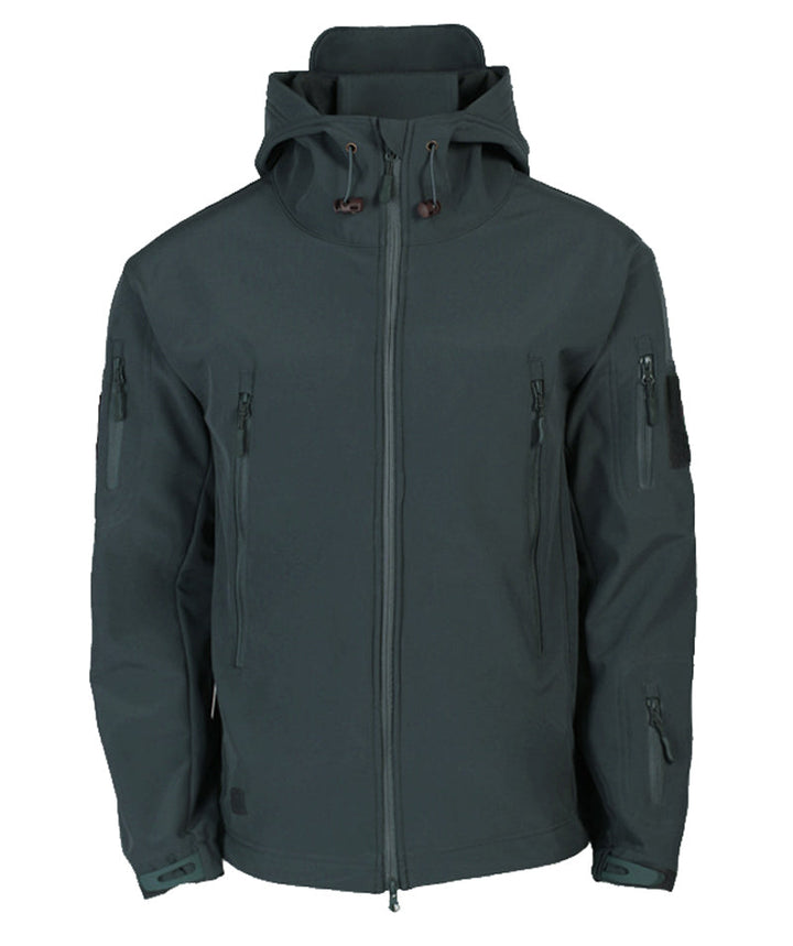 Mens Softshell Jacket Hooded Lightweight Waterproof