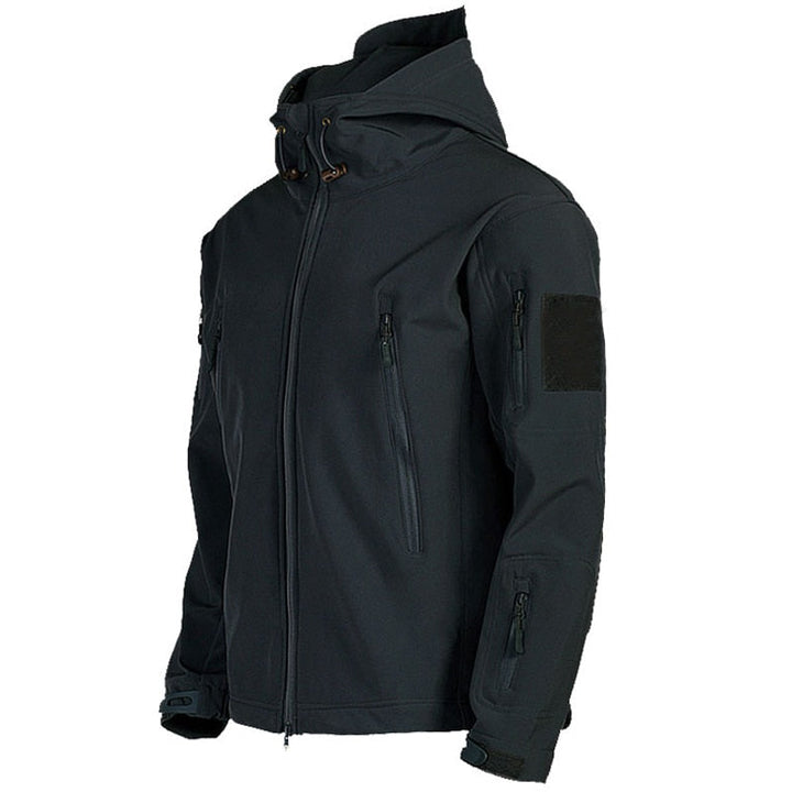 Mens Softshell Jacket Hooded Lightweight Waterproof - BritishMode