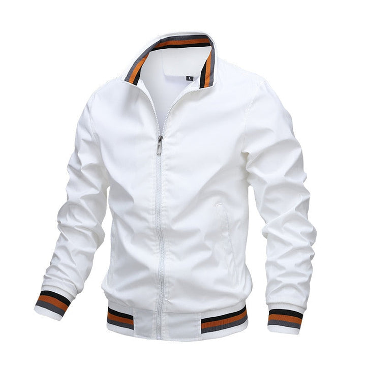 Mens Bomber Jacket Zip-Up Casual Classic Fit